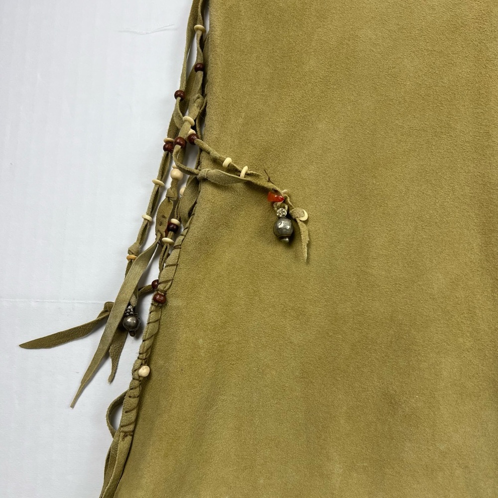 Nigel Preston & Knight Suede Skirt with Fringe & Beads - Picture 8 of 12